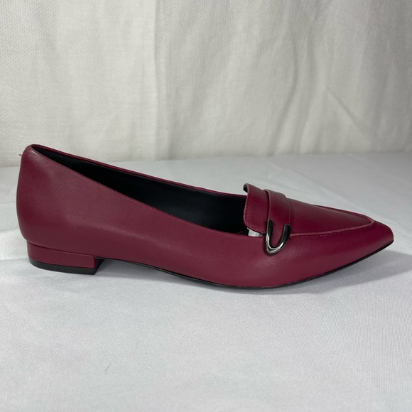 Clarks Shoes - Clarks Womens Laina 15 Slip On Leather Buckle Loafer  Wine Red. Size 9.5 NEW!
